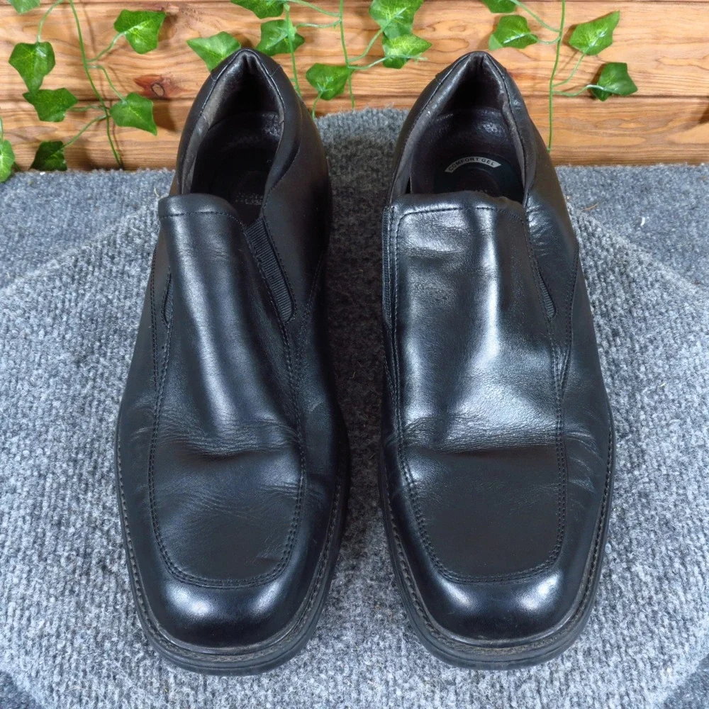 Nunn Bush 81065-01 Mens Slip On‎ Loafer Size 11 Business Casual Black Leather